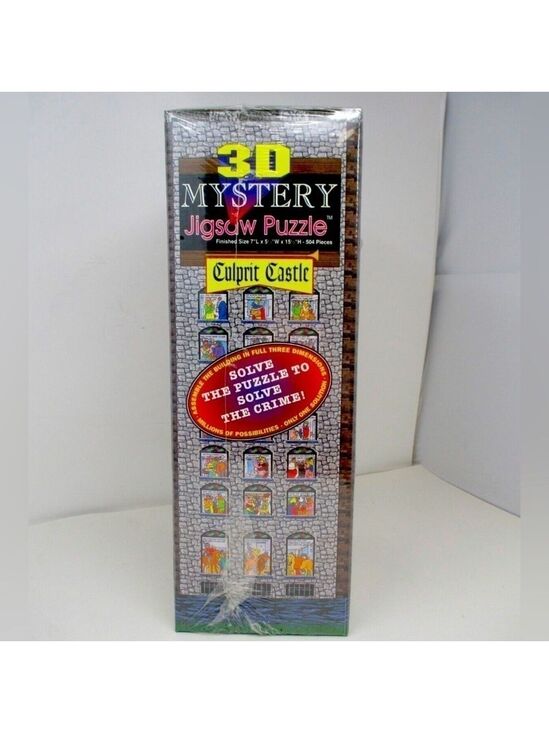 Buffalo Games Other - 3-D vintage mystery puzzle Castle Culprit game family fun medieval murder